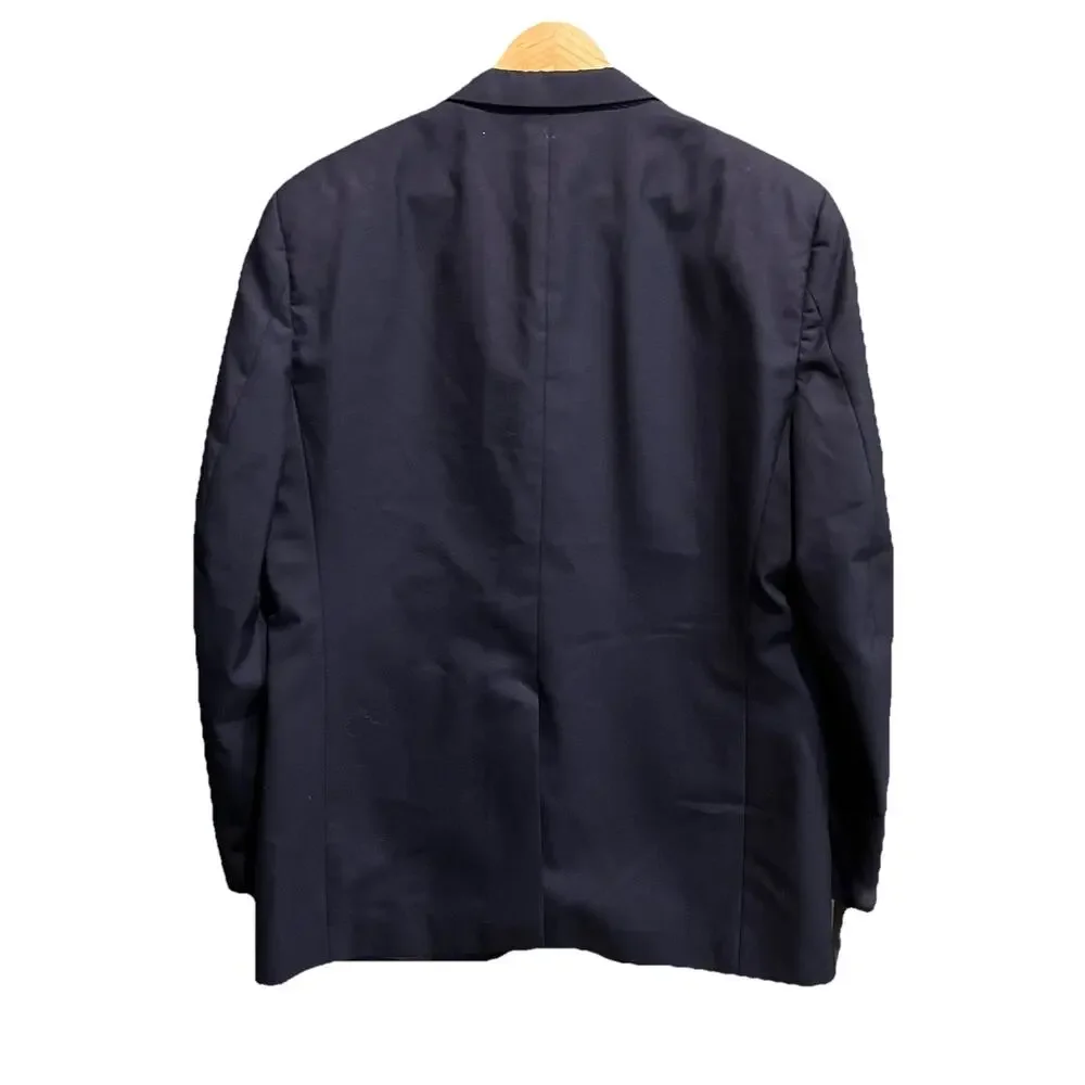 Burberrys Prorsum Navy Wool Single‎ Breasted Men's Blazer Size 48